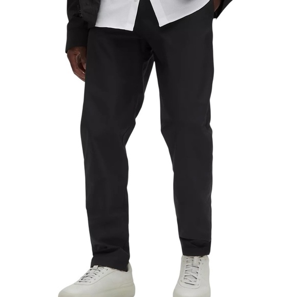 Men’s lululemon athletica Black straight leg cotton twill Jean style pants sz 38 - Picture 2 of 9